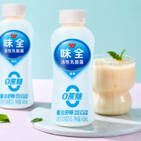 味全活性乳酸菌乳饮品 0蔗糖原味 435ml*12瓶整箱 低温冷藏 活菌饮品 餐后舒畅 0蔗糖更健康