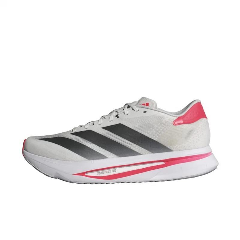 阿迪达斯(adidas)adidas男跑鞋轻便缓震透气专业训练竞速运动鞋白