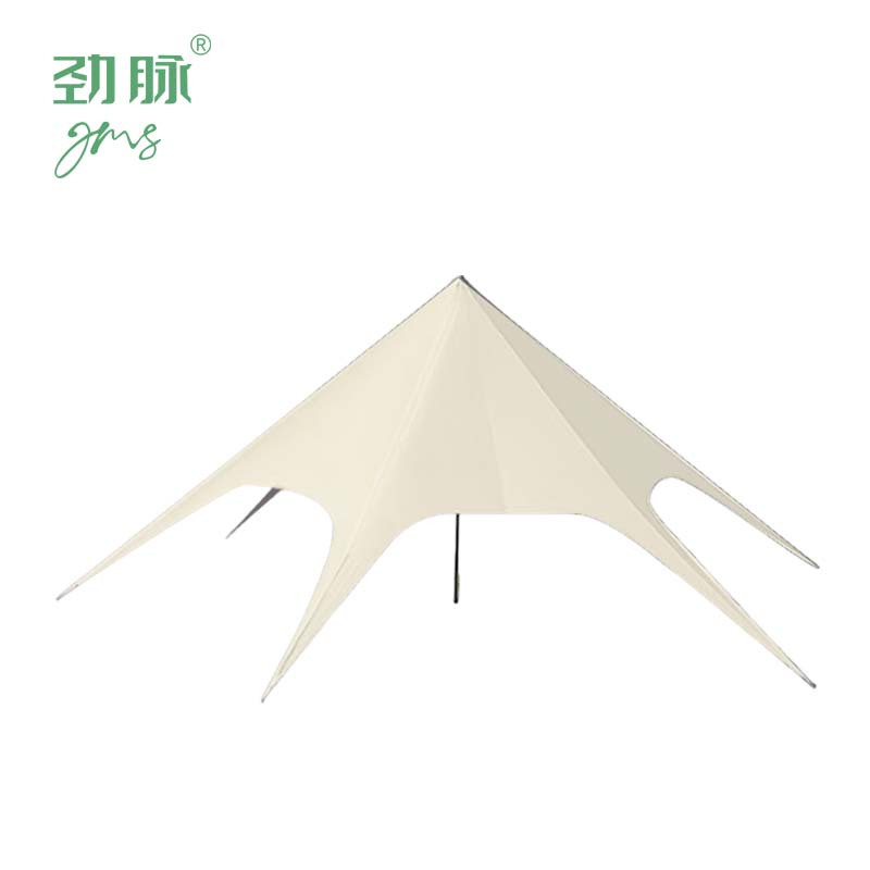 劲脉 天幕单峰帐篷 米黄色-单峰10*10*4M 顶