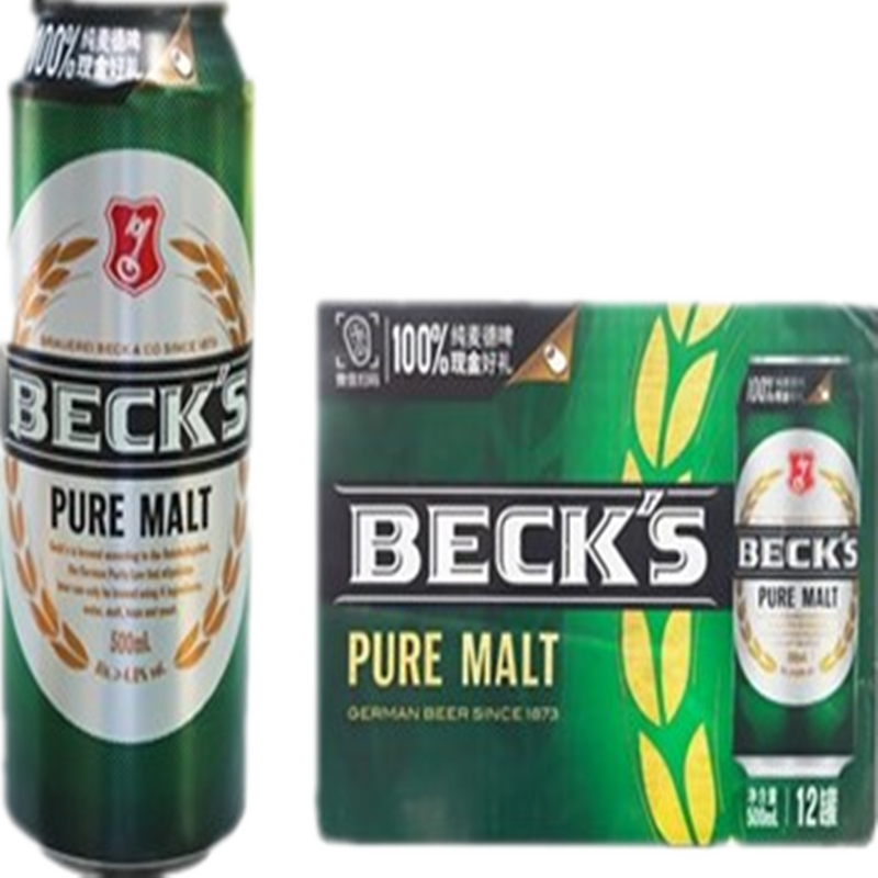 贝克(becks) 醇麦啤酒500ml*12听整箱装