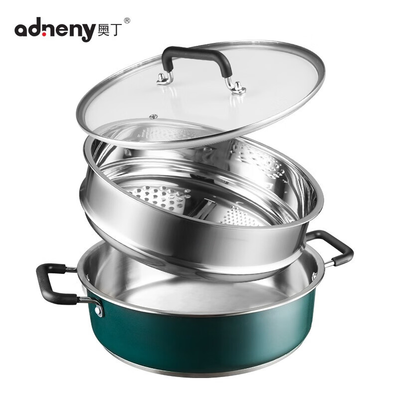 奥丁(adneny) 爱溢家 奥丁厨具 多用蒸火锅 食品级304SUS 炫彩系列 本色 Z-103高清大图