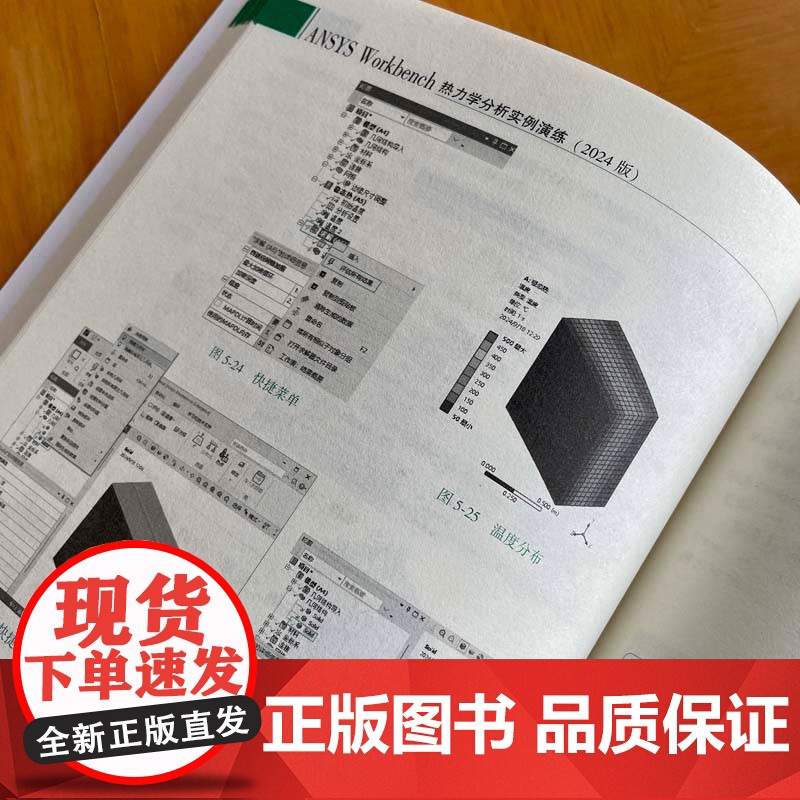 ANSYS Workbench热力学分析实例演练 2024版 何嘉扬 Workench平台进行热力学分析功能及应用 热力高清大图