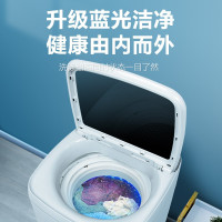[苏宁优品]志高(CHIGO)5.5公斤全自动波轮小型家用洗衣机 宿舍租房 蓝光洗涤 一键脱水 多洗涤程序 宝石灰