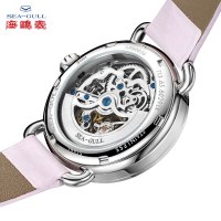 海鸥表(SEAGULL)海鸥手表时尚潮流镂空钻点女表自动 机械表 休闲女表6029LK