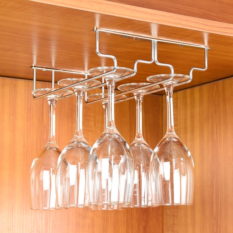 304不锈钢倒挂红酒杯架阿斯卡利(ascari) 家用悬挂式高脚杯架 吧台吊