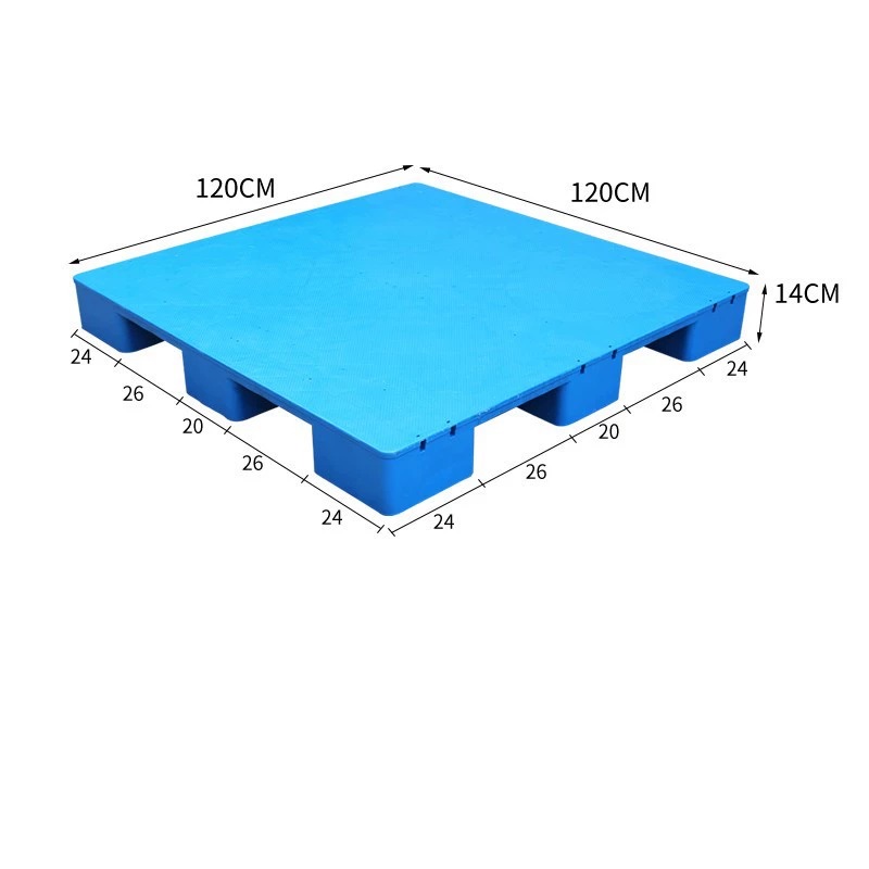 宁储 塑料托盘 平板九脚托盘 120*120*14cm 张高清大图
