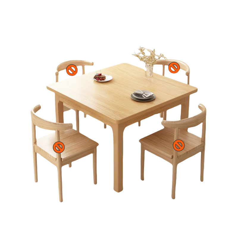 蕃蒂饭桌原木色张高清大图