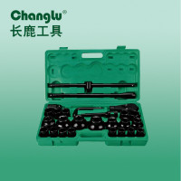 长鹿26件19、25mm系列塑盒电泳重型套筒组套