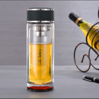 水晶杯 XTL408 双层玻璃过滤耐热加厚个性商务水晶杯子 (个)
