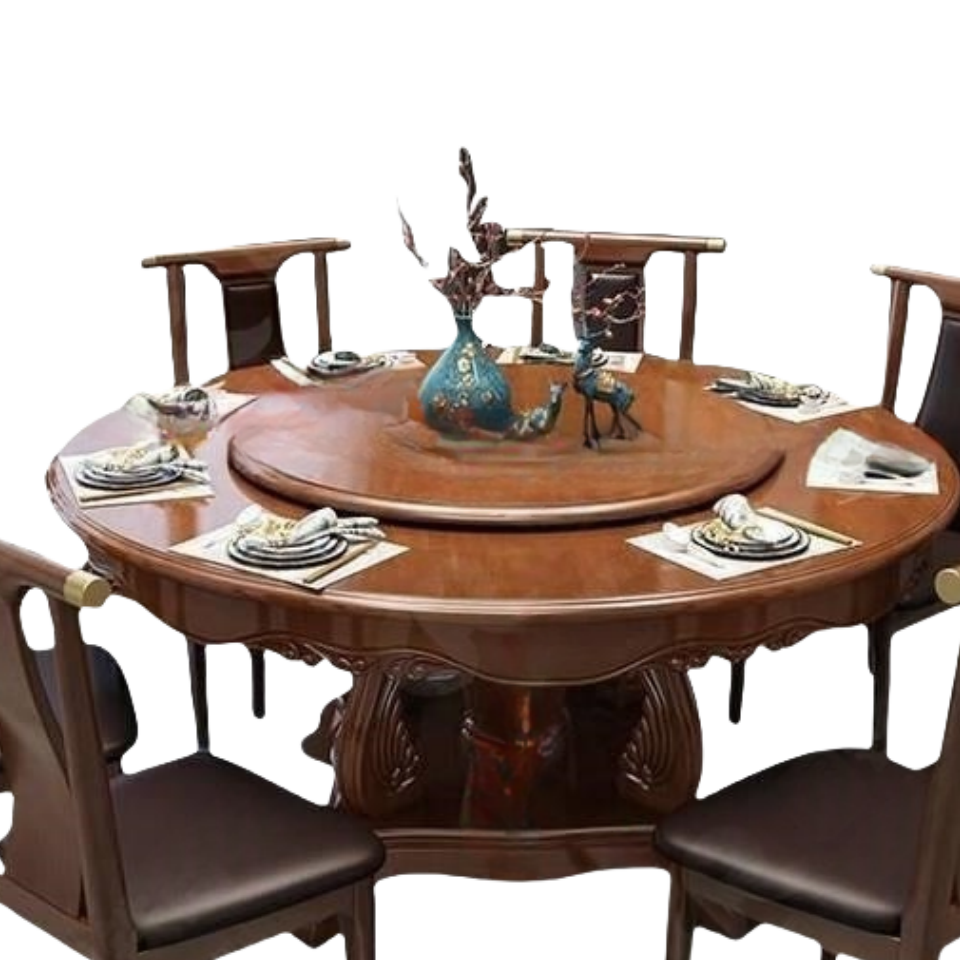 鑫龙都餐桌一桌六椅1.4米套高清大图