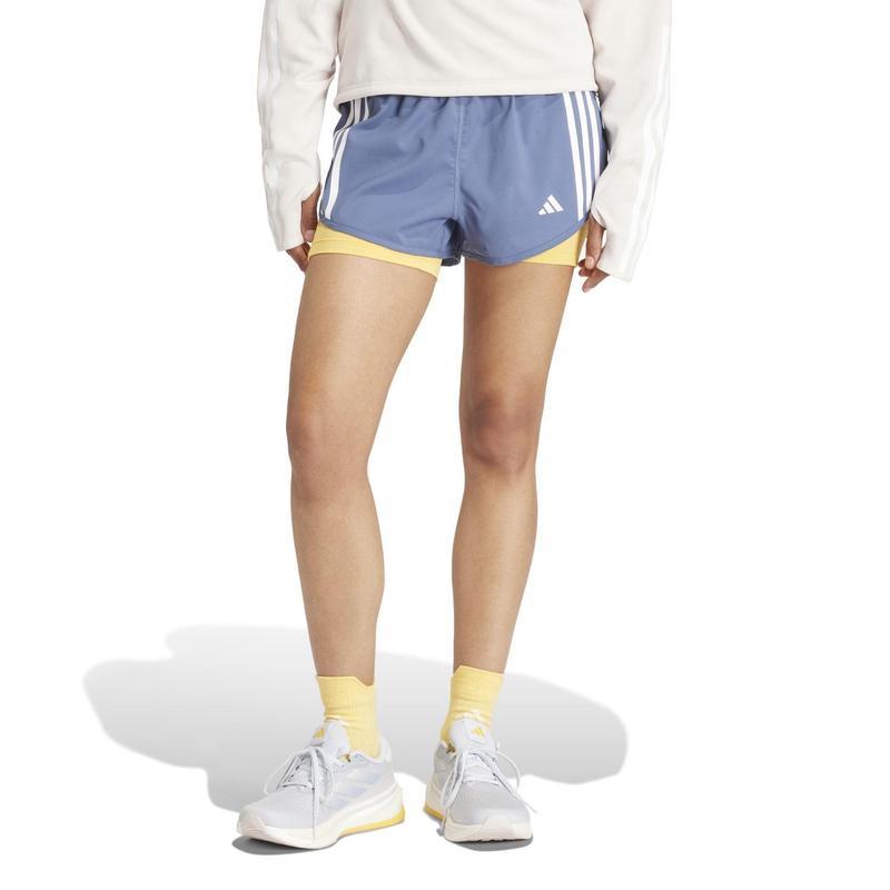 Adidas/阿迪达斯女士高尔夫运动复古三 stripe 合短裤 速干反光舒