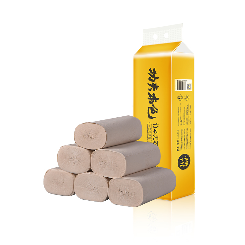 植护 卷纸 功夫本色系列 70g*12粒 本色无芯卷纸
