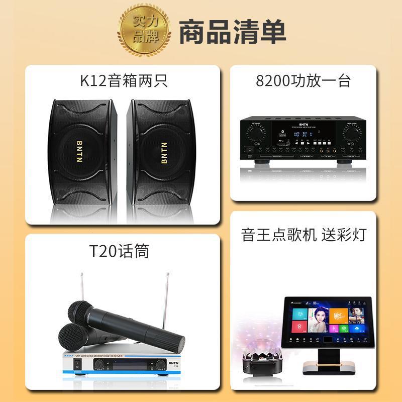 奔腾(BNTN) 家庭KTV音响套装家庭影院客厅2T台式语音点歌机卡拉OK无线k歌会议音箱8200功放配BTK12音箱高清大图