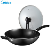 Midea/美的 CZ32B4铸铁炒锅铁锅不锈锅电磁炉煤气灶通用汤锅炊具