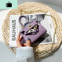 凯丽包小包包女包新款2020百搭手提包时尚洋气韩版单肩包潮斜挎包NEWLAKE 小号紫色