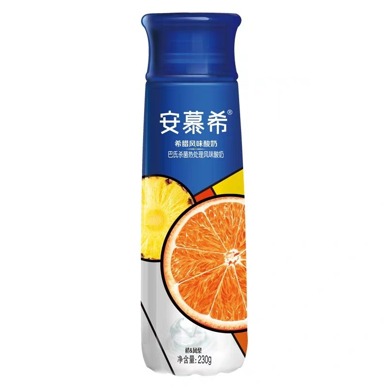 伊利 安慕希希腊风味酸奶 橙凤梨果肉酸奶 230g*10瓶