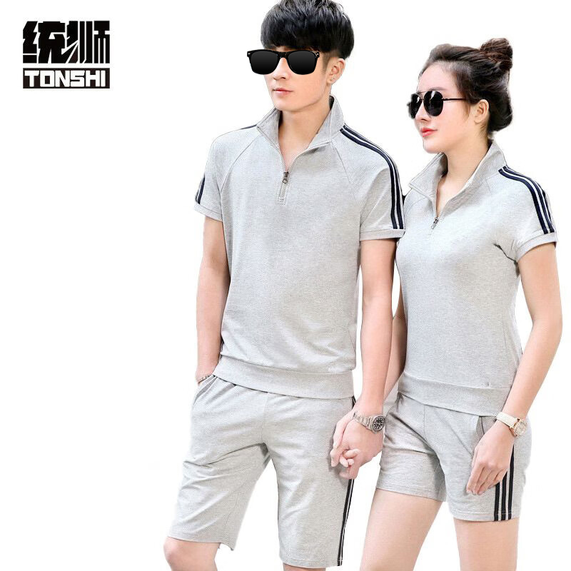 统狮运动套装 R4 套 灰色短袖+短裤套装 3XL