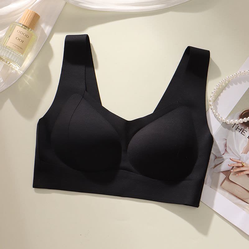 浪莎无痕内衣女提拉小胸聚拢防下垂收副乳运动软支撑美背心式文胸图片
