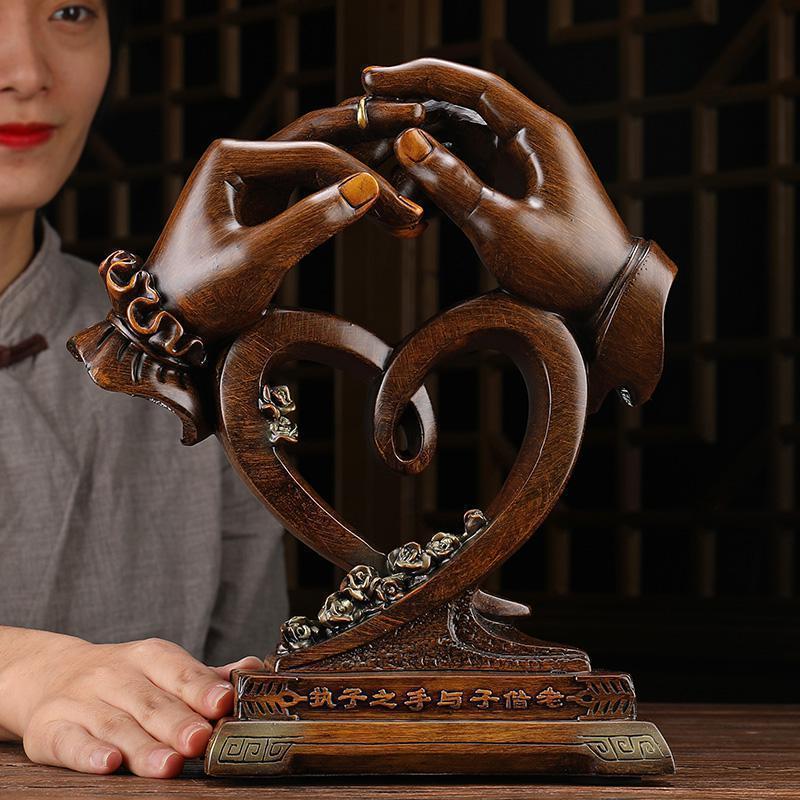 执子之手摆件结婚创意新婚订婚送朋友闺蜜礼品老婆周年纪念日_263_463