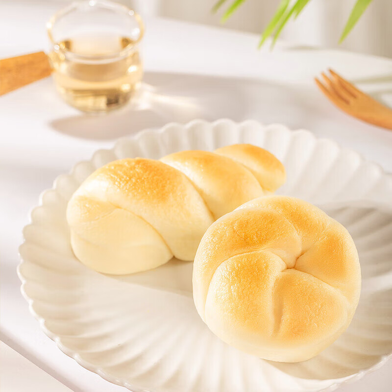 港荣 蒸面包奶黄味 460g 盒高清大图