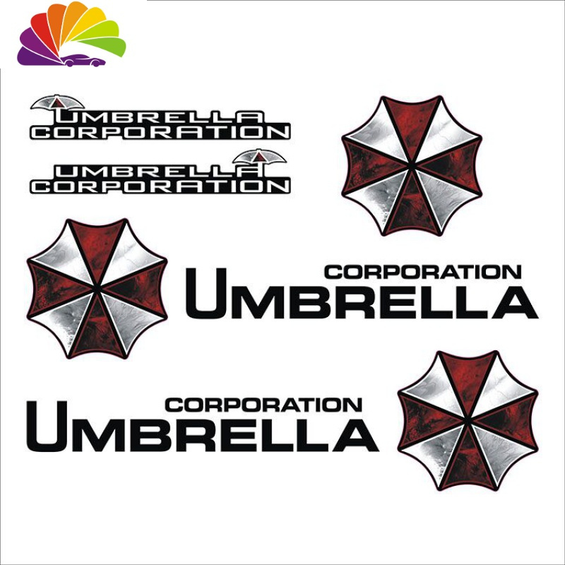 m 车贴生化危机保护伞反光个性拉花装饰贴纸 黑色(生化危机)