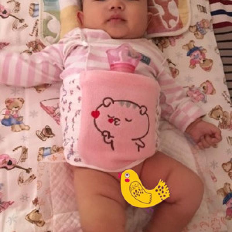 迷你小号PVC宝宝婴儿暖肚胀气肠绞肚围腹围纱布肚兜暖热水袋敷脸
