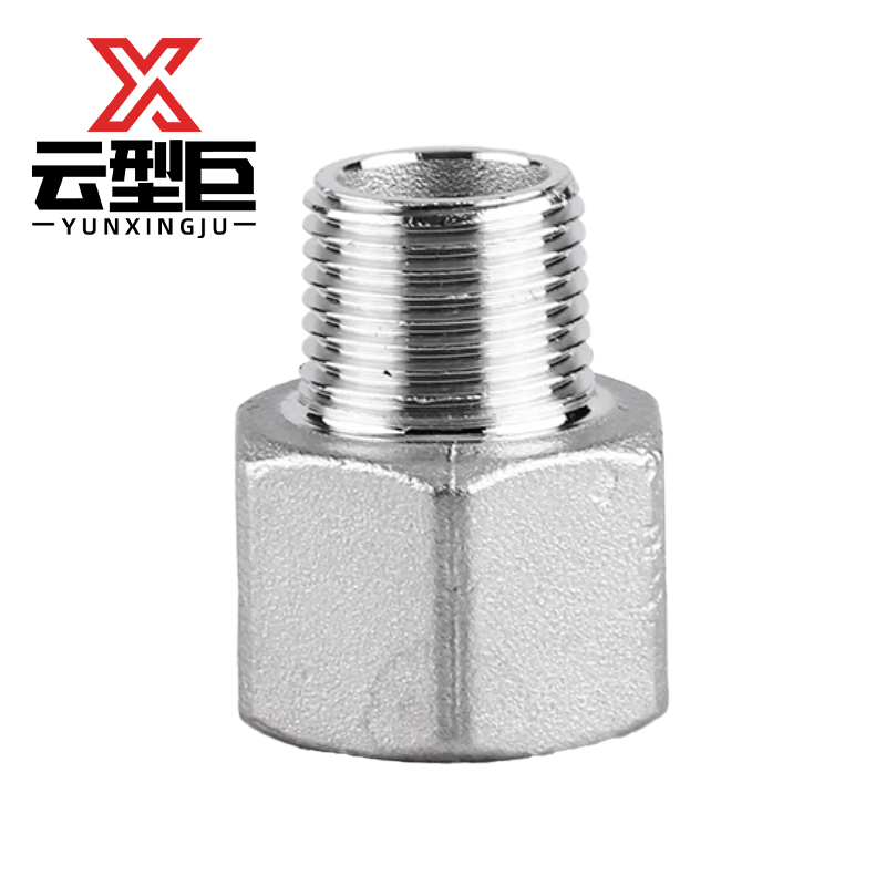 云型巨 不锈钢内外丝直接 不锈钢管件 304 单位：个高清大图