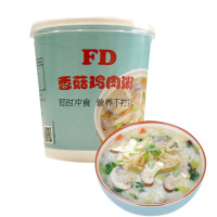 星菜香菇鸡肉粥30g*1杯 即食早饭夜宵方便速食粥营养代餐粥