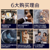 [官方正品]西门子10公斤滚筒洗衣机全自动带烘干 洗烘一体 智能除渍 蒸气除螨冷凝自清洁 WN54A2X40W