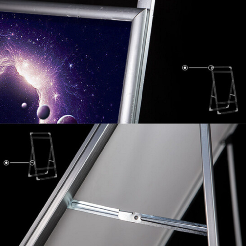 TOTU 海报架夹kt板展架支架展示牌立式落地式展板 单面60*80支架 (不含板)