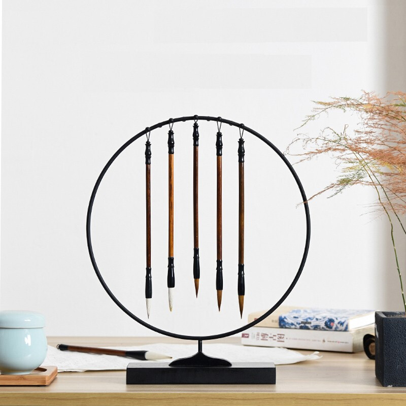 毛笔挂架创意简约晾笔架毛笔笔架毛笔挂摆件视频