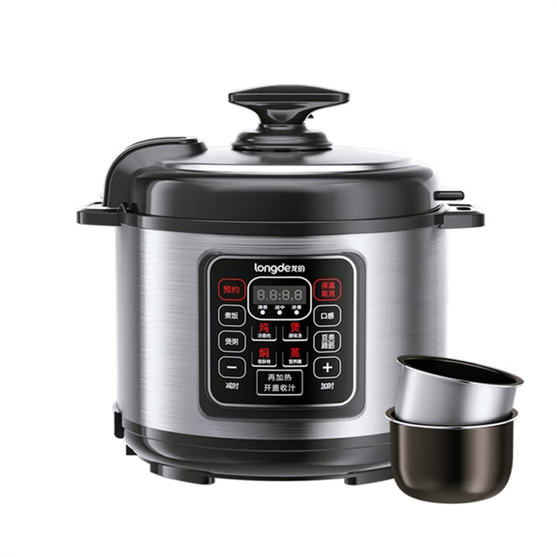 longde龙的(longde)电压力锅 24小时预约双胆电饭锅LD-YL5016A高清大图