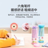 得力(deli)HB铅笔50支/桶 写字素描绘画木头铅笔 画画铅笔 画图笔 专用素描绘图幼儿园学生儿童铅笔