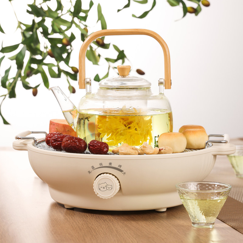 厨创妈咪(kitchen mommy)家用围炉煮茶电陶炉煮茶器迷你泡茶炉KT-DT-1306 乳白色高清大图