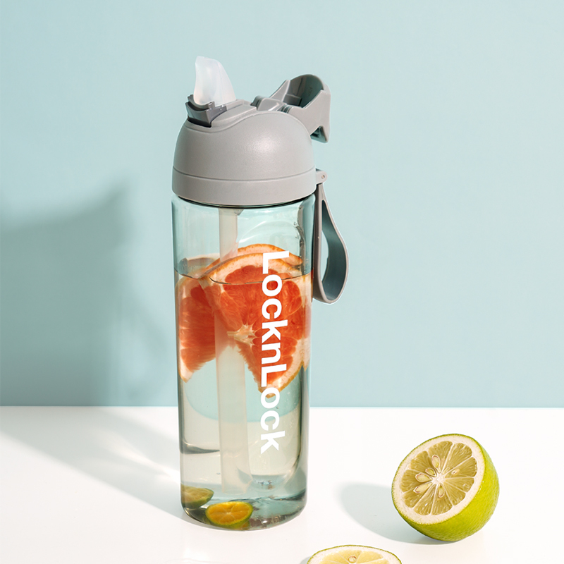 乐扣乐扣吸管运动水杯户外吸管杯大容量tritan杯子便携夏季学生男