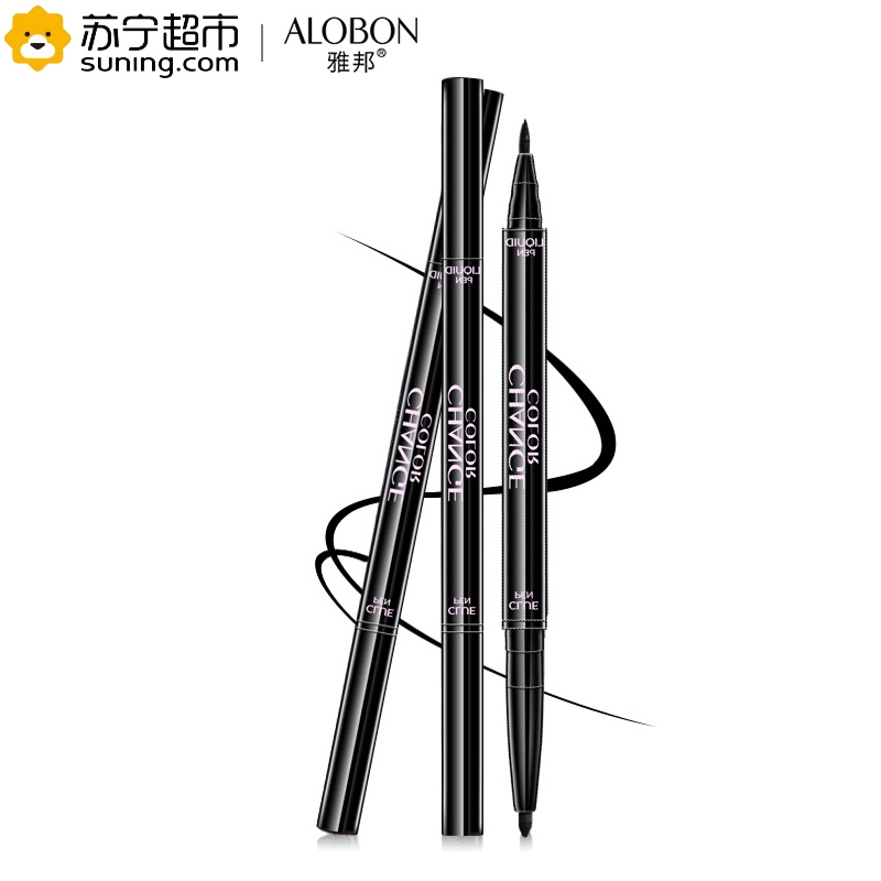 雅邦（ALOBON）睛彩百变双头眼线笔（眼线液笔1.2ml+眼胶笔0.5g）防水防晕染持久显色速干