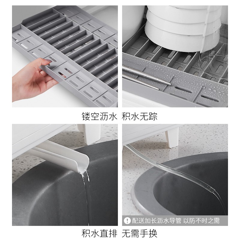 餐具碗筷碗碟碗柜厨房用品收纳柜碗架碗盘家用放碗收纳沥水置物架收纳层架 三维工匠高清大图