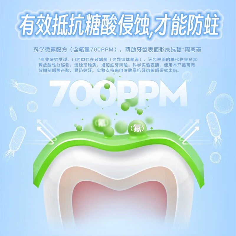 冷酸灵贝乐乐防蛀按压式儿童牙膏(香橙冰淇淋风味)阿奇150g 6902132009477高清大图