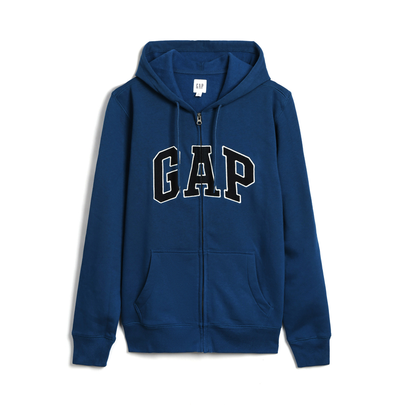 gap男装时尚logo连帽卫衣春386326e男士拉链外套帅气运动衫参数