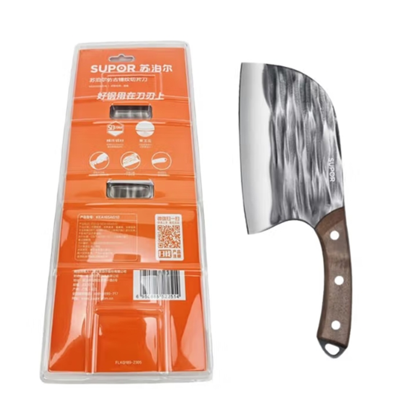 苏泊尔S仿古锤纹切片刀古法锤纹家用圆头切刀具不锈钢KEA165AG10 /24高清大图