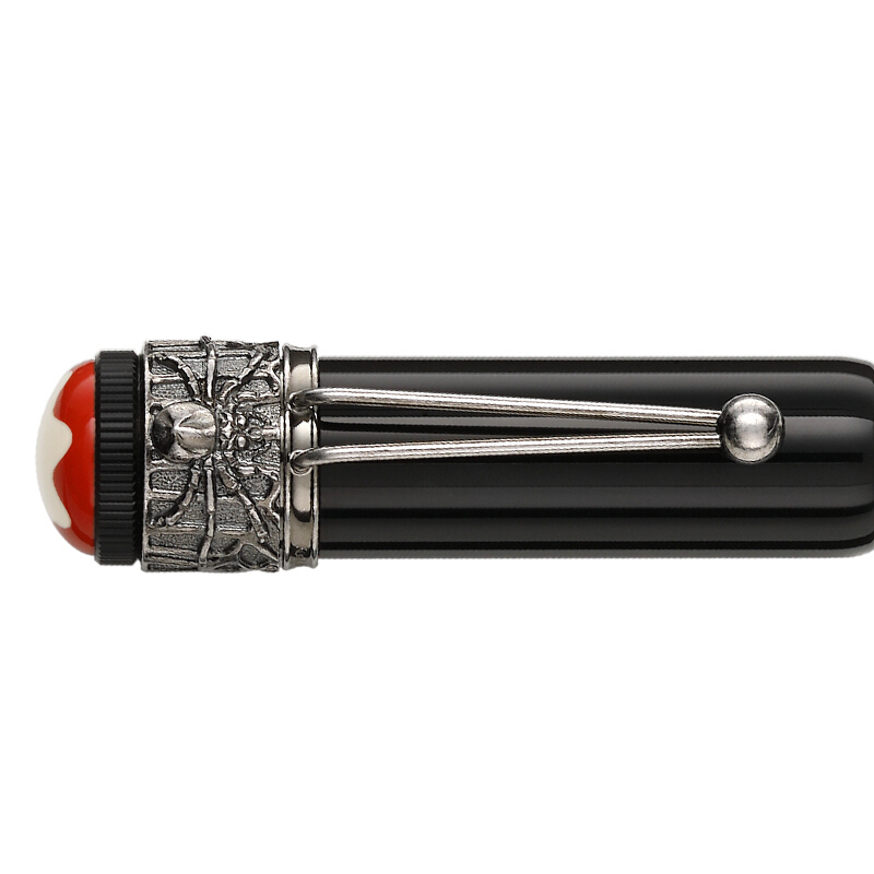 万宝龙(Montblanc)传承系列钢笔红与黑黑蜘蛛墨水笔F尖 117845