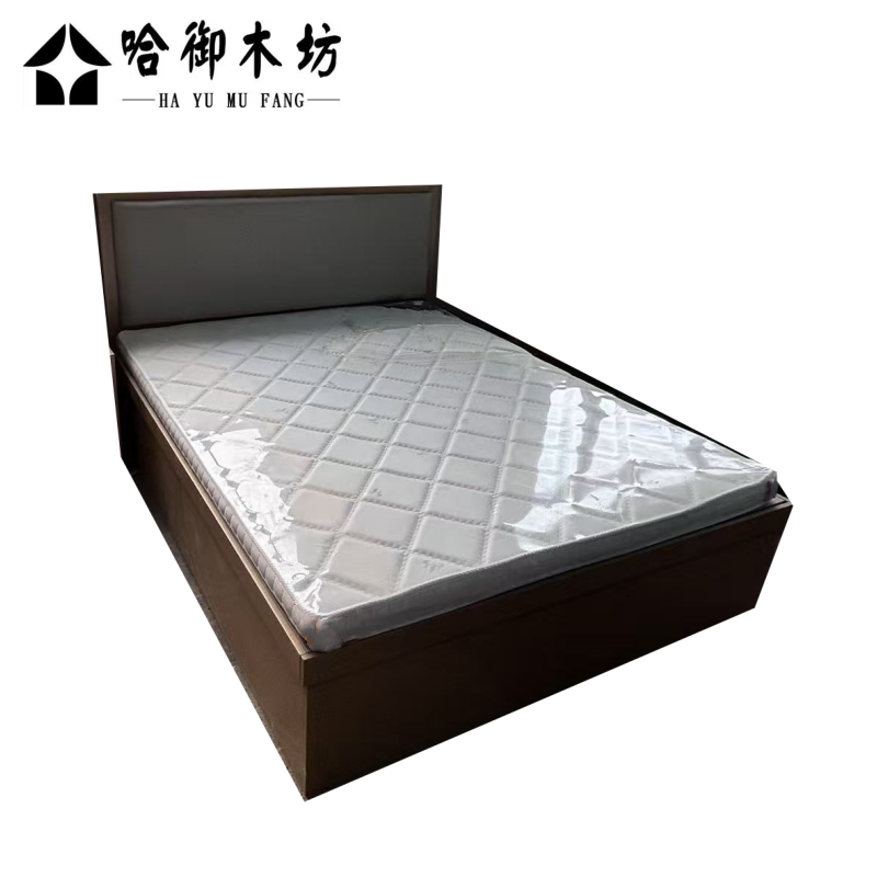 哈御木坊可定制板式高箱软包床带床垫1100*2000mm/套