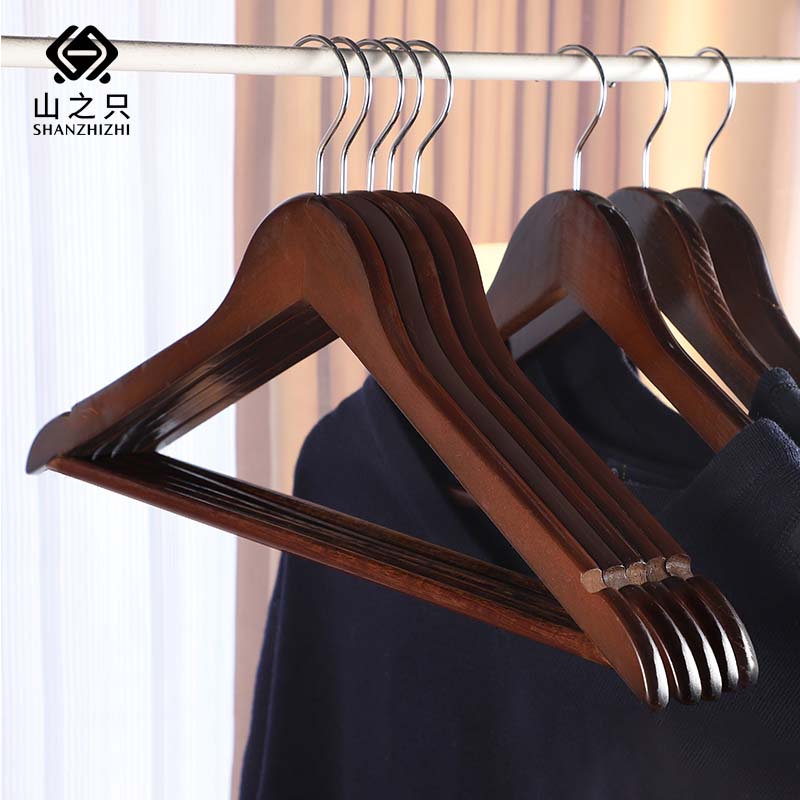 山之只 实木衣架 44cm 10个/组高清大图