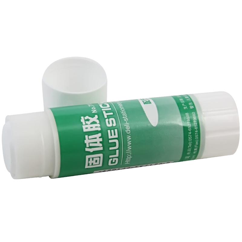 得力(deli)36g高粘度PVA固体胶水/胶棒 速干耐用可水洗胶棒 12支/盒 7103高清大图