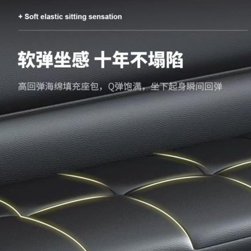 墨之麟办公沙发单人位牛皮接待沙发1080*920*890mm/张高清大图