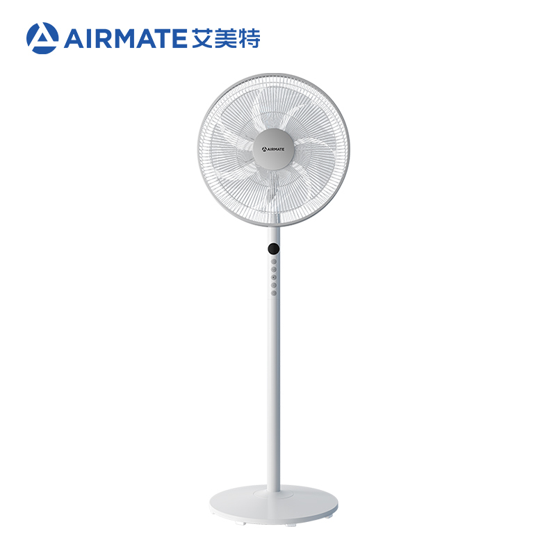 艾美特(Airmate) 电风扇 五叶大风量7档遥控控制落地扇自然风预约升降落地扇家用电扇空调伴侣白色