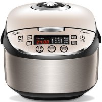 Midea 美的电饭煲 MB-WFS4037 气动涡轮防溢 金属机身 圆灶釜内胆4L电饭锅
