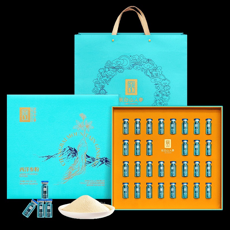 长白山人参 西洋参粉 90g(30瓶)/盒
