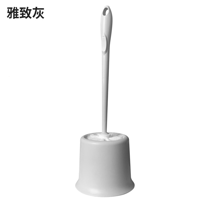 如华福禄马桶刷家用长柄壁挂圆头清洁刷带底座卫生间厕所刷子软毛