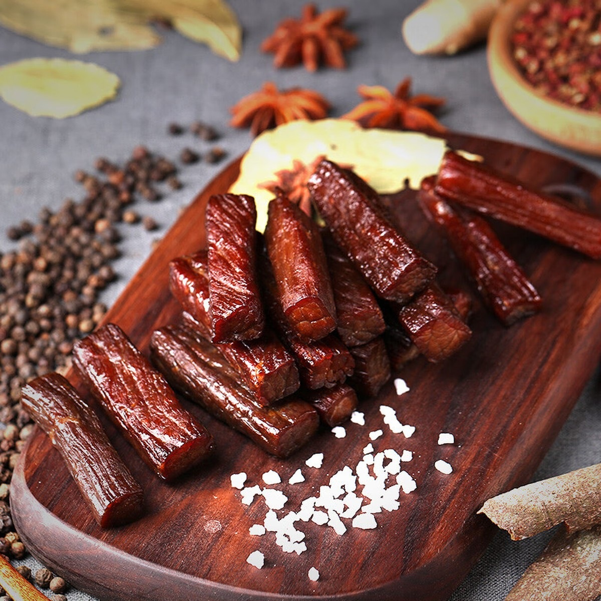 蒙都 手撕风干牛肉干 内蒙特产 休闲零食 肉干肉脯 真空独立包装 孜然味250g[风干偏硬]高清大图